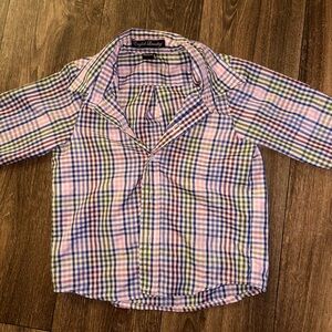 English Laundry Kids Plaid Shirt - Pink, Blue, and Green